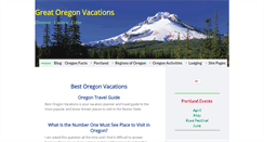 Desktop Screenshot of great-oregon-vacations.com