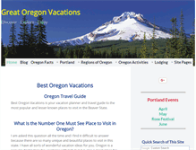 Tablet Screenshot of great-oregon-vacations.com